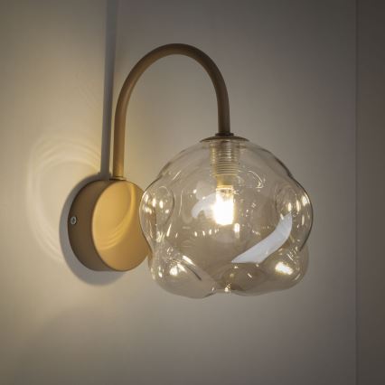 Aplique de pared LAVA 1xG9/8W/230V beige/ahumado beige