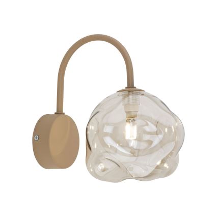 Aplique de pared LAVA 1xG9/8W/230V beige/ahumado beige