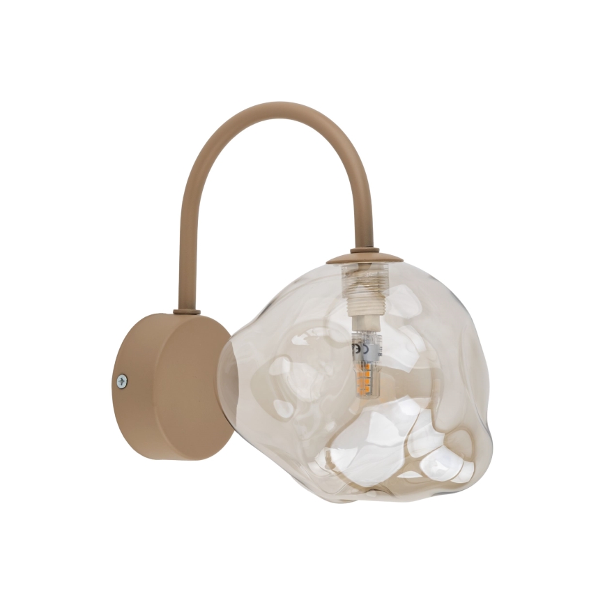 Aplique de pared LAVA 1xG9/8W/230V beige/ahumado beige