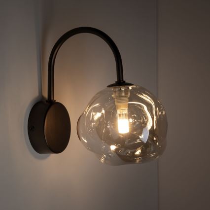 Aplique de pared LAVA 1xG9/8W/230V bronce/beige ahumado