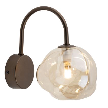 Aplique de pared LAVA 1xG9/8W/230V bronce/beige ahumado