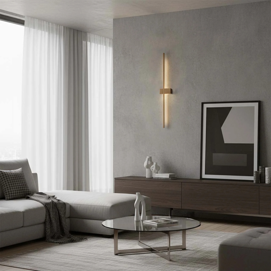 Aplique de pared LED AISHA LED/12W/230V 4000K, dorado