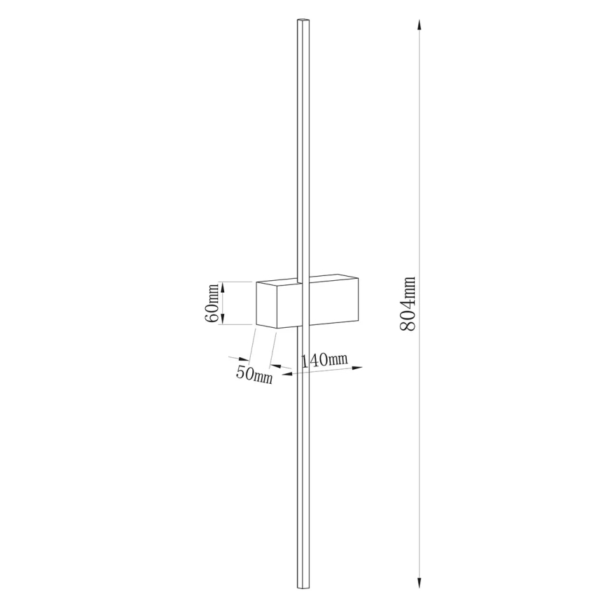 Aplique de pared LED AISHA LED/12W/230V 4000K, dorado