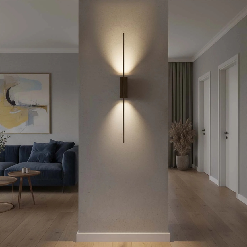 Aplique de pared LED AISHA LED/12W/230V 4000K negro