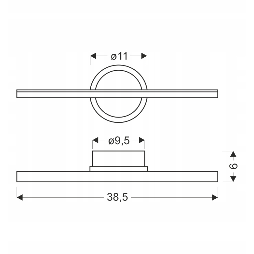 Aplique de pared LED BATUTA LED/10W/230V beige