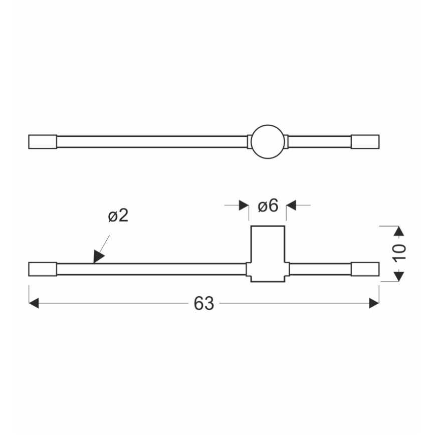 Aplique de pared LED BATUTA LED/14W/230V dorado