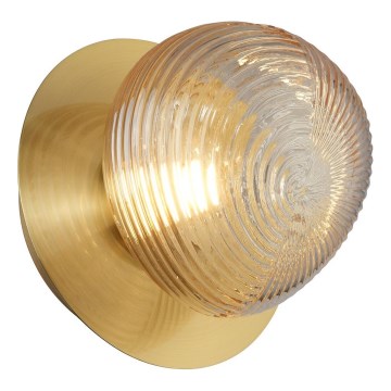 Aplique de pared LED BOLLA LED/3W/230V dorado/beige ahumado