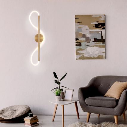 Aplique de pared LED EMMA LED/19W/230V dorado