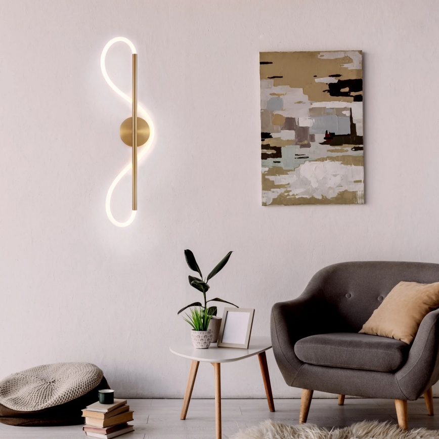 Aplique de pared LED EMMA LED/19W/230V dorado