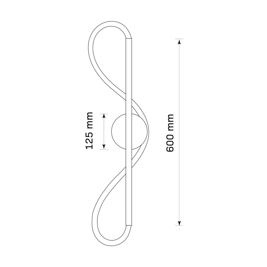 Aplique de pared LED EMMA LED/19W/230V dorado