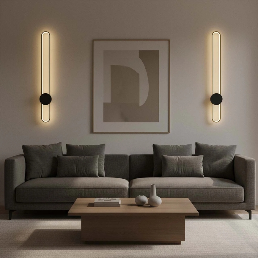 Aplique de pared LED FLORENTYNA LED/24W/230V 4000K dorado/negro