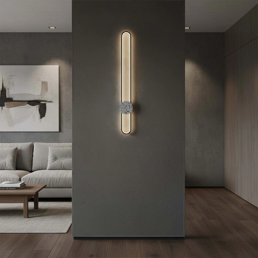 Aplique de pared LED FLORENTYNA LED/24W/230V 4000K negro/blanco