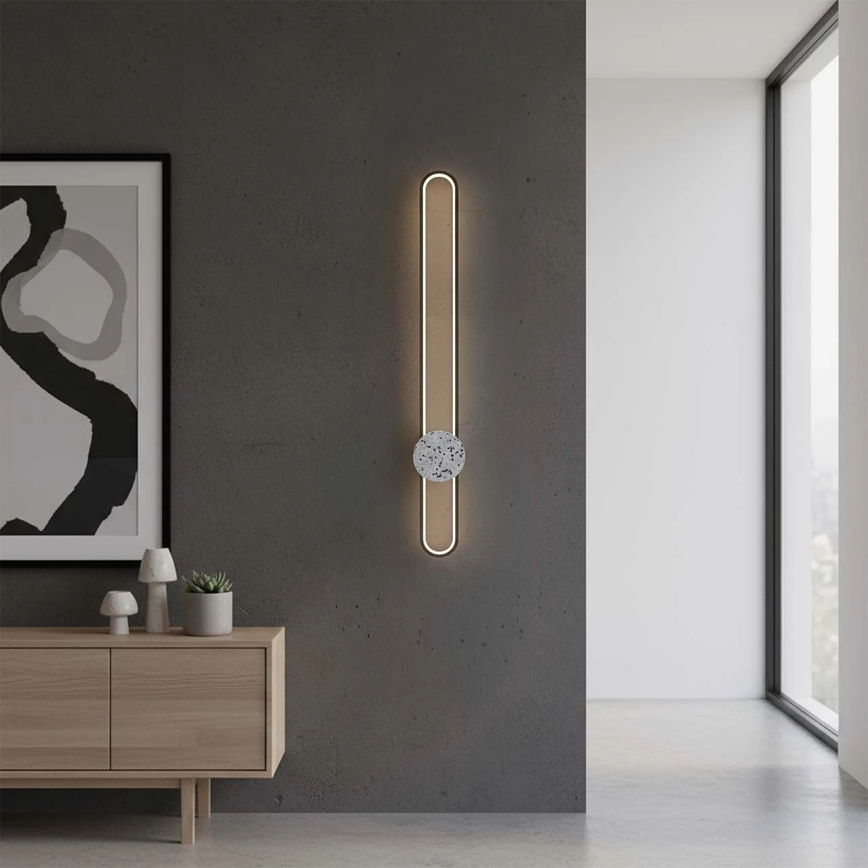 Aplique de pared LED FLORENTYNA LED/24W/230V 4000K negro/blanco