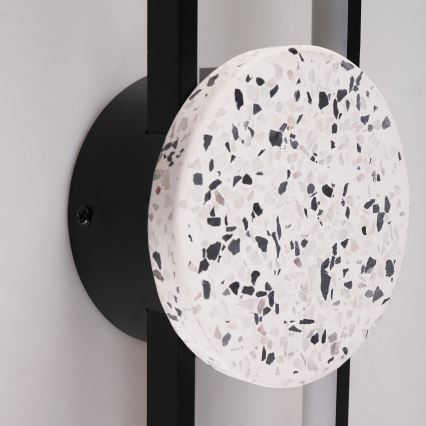 Aplique de pared LED FLORENTYNA LED/24W/230V 4000K negro/blanco