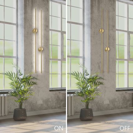 Aplique de pared LED LANA LED/12W/230V 4000K oro mate