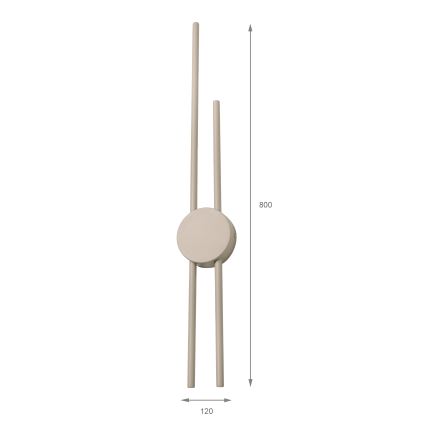 Aplique de pared LED LANA LED/15W/230V 4000K beige