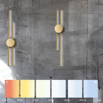 Aplique de pared LED LANA LED/15W/230V 4000K oro mate