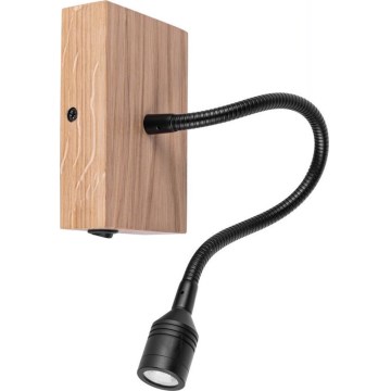 Aplique de pared LED LECTOR LED/2,5W/230V, acabado roble