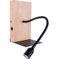 Aplique de pared LED LECTOR LED/2,5W/230V USB roble