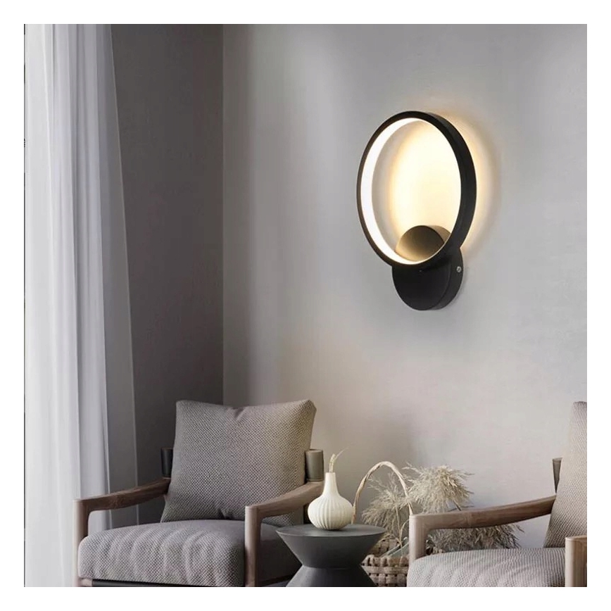 Aplique de pared LED LED/14W/230V negro