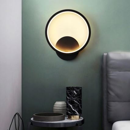Aplique de pared LED LED/14W/230V negro