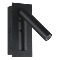 Aplique de pared LED orientable LED/2W/230V 3000K negro