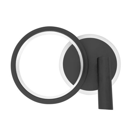 Aplique de pared LED orientable MONET LED/16W/230V negro