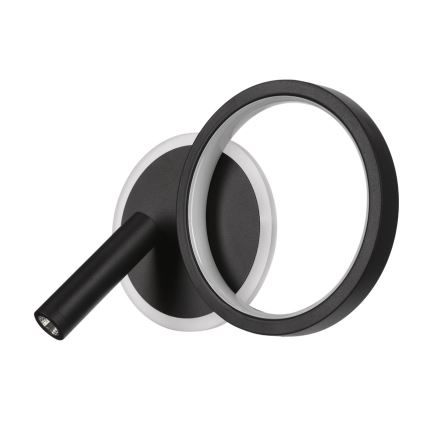Aplique de pared LED orientable MONET LED/16W/230V negro