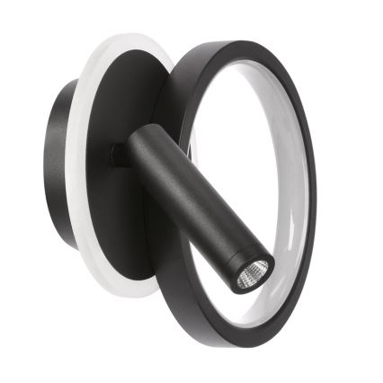 Aplique de pared LED orientable MONET LED/16W/230V negro