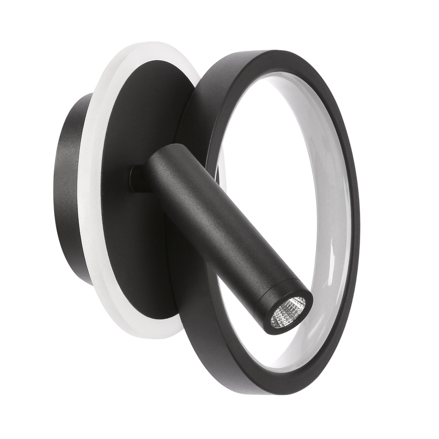 Aplique de pared LED orientable MONET LED/16W/230V negro