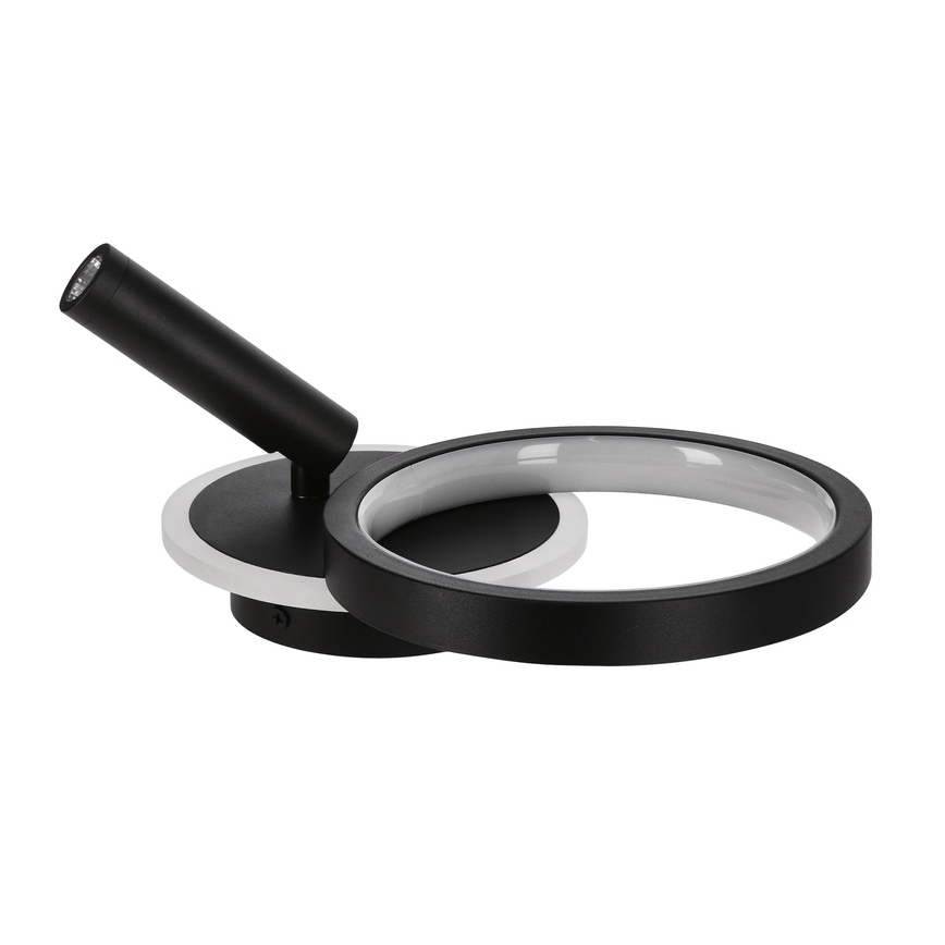 Aplique de pared LED orientable MONET LED/16W/230V negro
