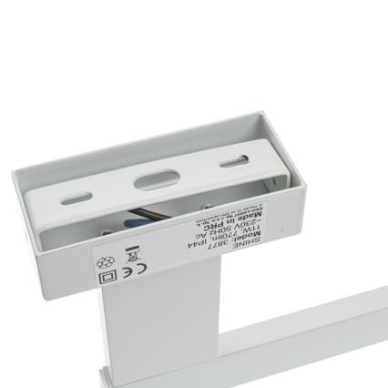 Aplique de pared LED para baño SHINE LED/11W/230V 45 cm IP44 blanco