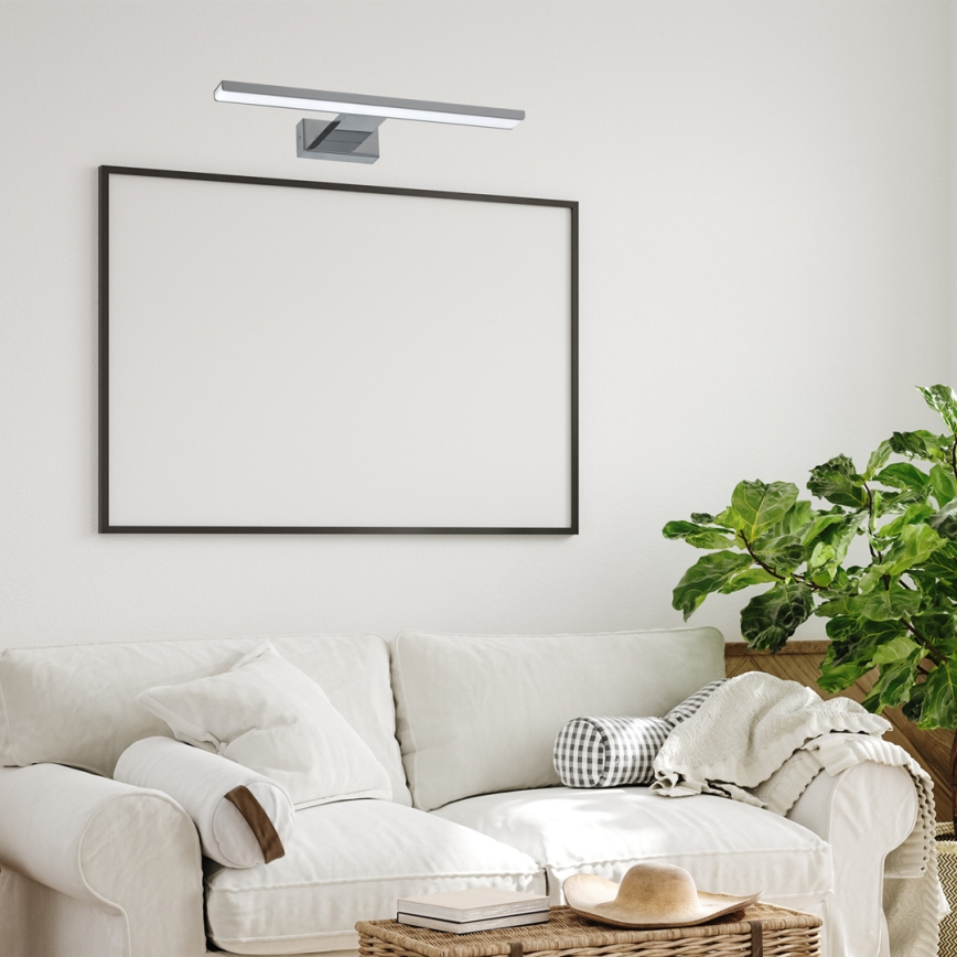 Aplique de pared LED para baño SHINE LED/7W/230V 30 cm IP44 cromo brillante