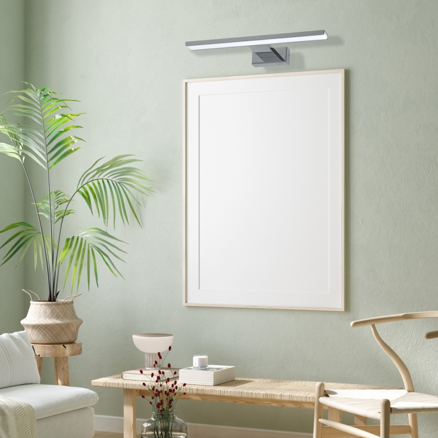 Aplique de pared LED para baño SHINE LED/7W/230V 30 cm IP44 cromo brillante