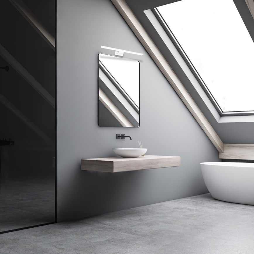 Aplique de pared LED para baño SHINE LED/7W/230V 40 cm IP44 blanco