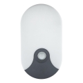 Aplique de pared LED para exterior con sensor de movimiento, 18 W, 230 V, IP44, antracita