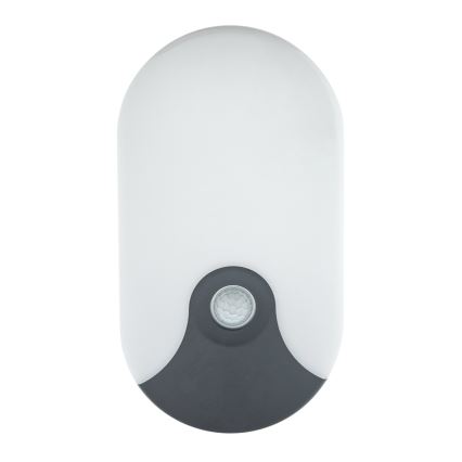 Aplique de pared LED para exterior con sensor de movimiento, 18 W, 230 V, IP44, antracita