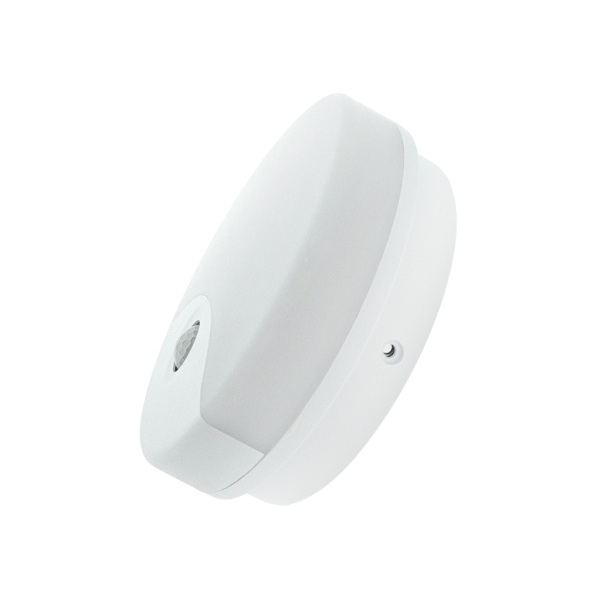 Aplique de pared LED para exterior con sensor de movimiento, 18 W, 230 V, IP44, blanco