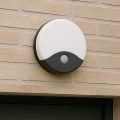 Aplique de pared LED para exterior con sensor de movimiento LED/18W/230V IP44 antracita