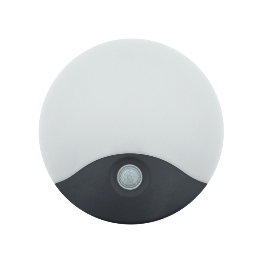 Aplique de pared LED para exterior con sensor de movimiento LED/18W/230V IP44 antracita