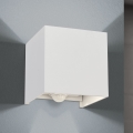 Aplique de pared LED para exterior con sensor de movimiento y crepuscular CUBE-S LED/13W/230V IP54 blanco