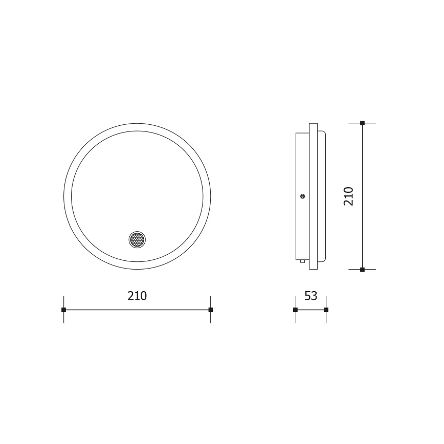 Aplique LED de pared exterior con sensor de movimiento y sensor crepuscular LED/15W/230V IP65 blanco