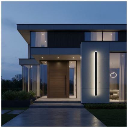 Aplique de pared LED para exterior MIRANA S LED/25W/230V 4000K IP44 120 cm negro