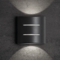 Aplique de pared LED para exterior REFAZI LED/6W/230V IP54 antracita