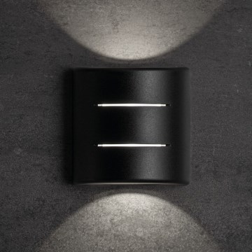 Aplique de pared LED para exterior REFAZI LED/6W/230V IP54, negro