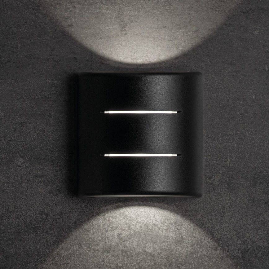 Aplique de pared LED para exterior REFAZI LED/6W/230V IP54, negro