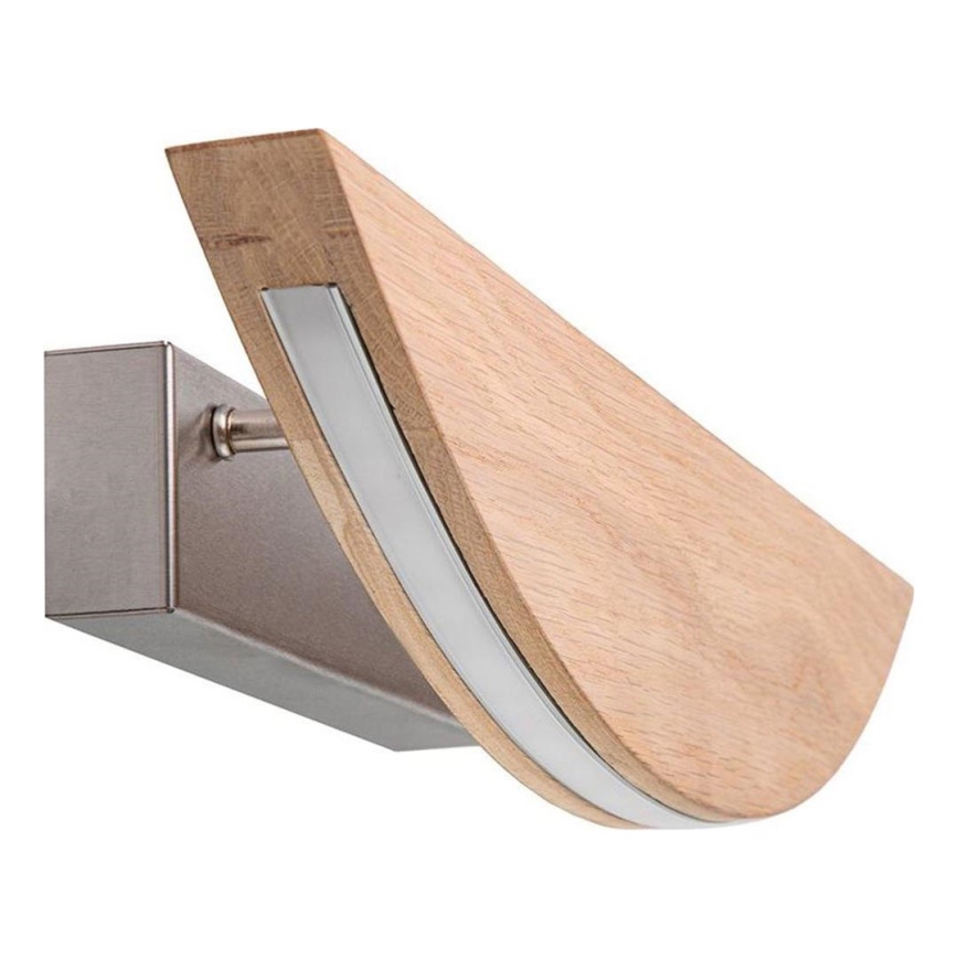 Aplique de pared LED regulable DUBAI LED/6,5W/230V roble