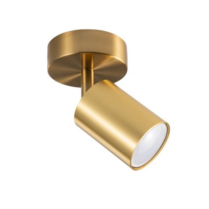 Foco de pared LED RGBW regulable GOLDI 1xGU10/6W/230V 3000K dorado + control remoto