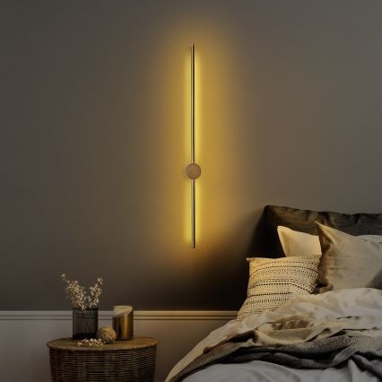 Aplique de pared LED SWORD LED/13W/230V 3000K oro mate