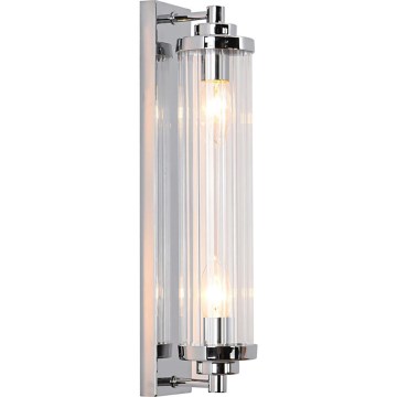 Aplique de pared LORENZO 2xE14/40W/230V cromo brillante